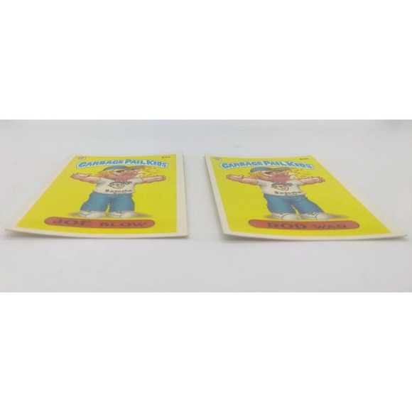1986 Garbage Pail Kids Cards 84a Rod Wad & 84b Joe Blow Gpk GPK Card Sticker Set - Picture 2 of 4